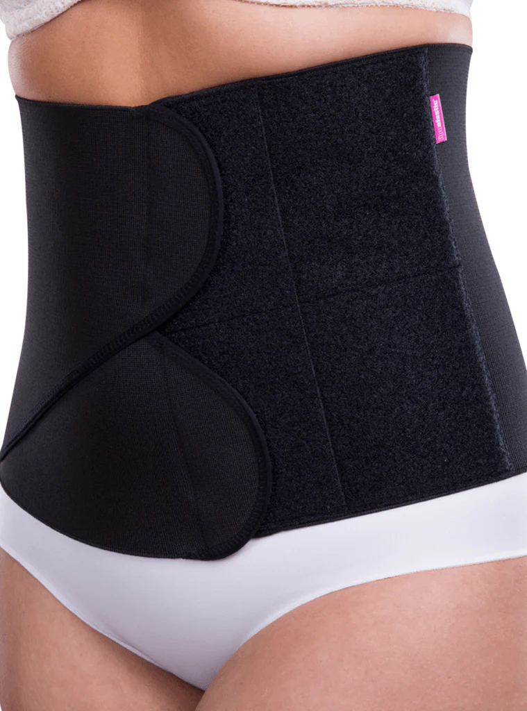 Lipoelastic Kpress 9 inch- Unisex abdominal binder - 2 adjustable cross panels - Image 4