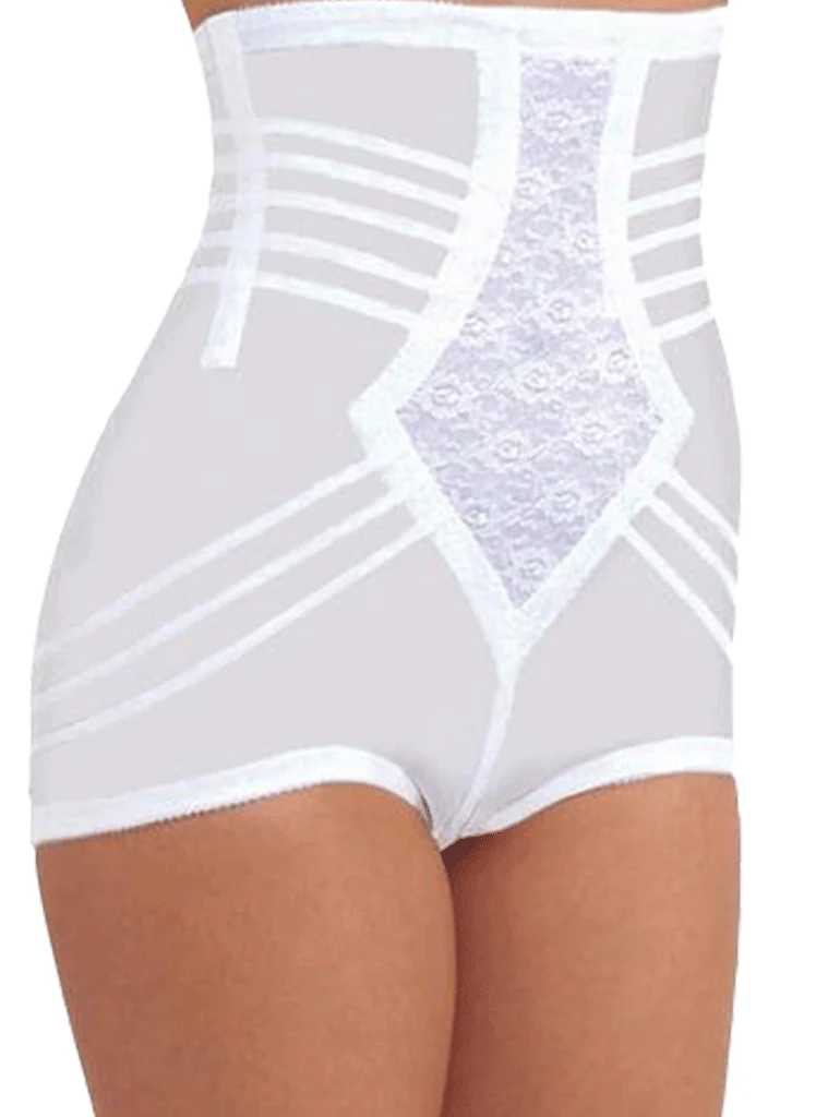 Rago Extra Firm High Waist Brief - Beige / Black / White - Image 6